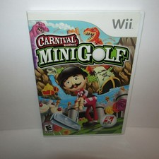 Carnival Games Mini Golf Nintendo Wii Video Game with Manual Tested & Working