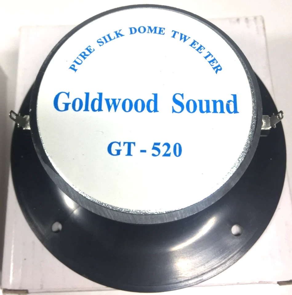 2 Goldwood Sound GT-520 Silk Dome 1" Tweeters 100 Watt cada 8ohm FRETE GRÁTIS - Imagem 2 de 4