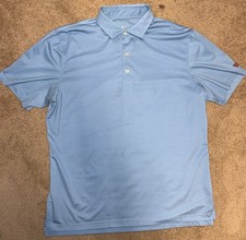 Johnnie O Polo Shirt Men Large Golf Performance Feather