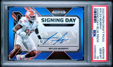 2023 Prizm Draft Picks Signing Day Myles Murphy Auto Blue /75 PSA 10 GEM MINT