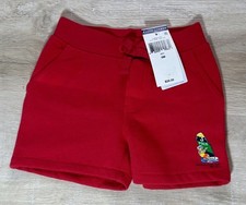 NWT Polo Ralph Lauren Kids Boys Shorts Red 9M Bear Surfing Beach