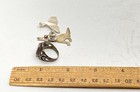 Sterling Silver 925 Jewelry Lot 3pc Yin Yang Ring Size 7 Coyote Pin Whale Tail — photo 9