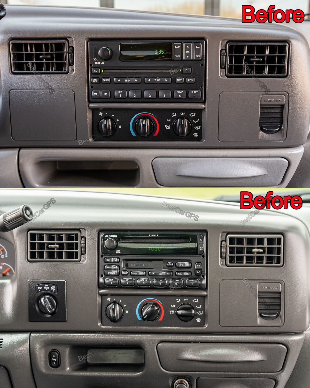 32G For Ford F250 F350 1999-2004 Android 15 Carplay Car Stereo Radio BT Sat Nav