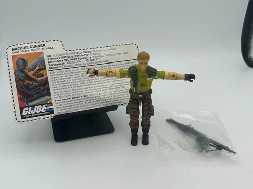 Vintage GI Joe 1997 Stars and Stripes Rock 'N Roll 100% Complete w/ Filecard