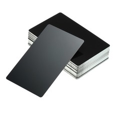 100 Pack Metal Business Cards Blank Aluminum Laser Engrave Printable Name Card
