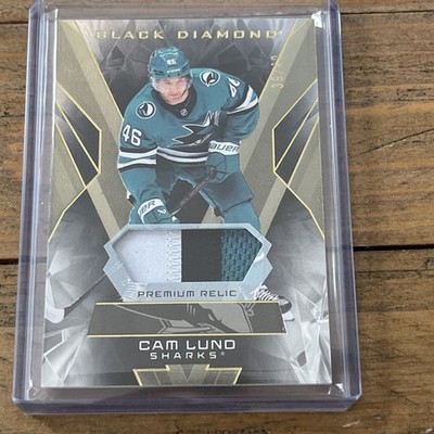 2025-26 UD Black Diamond Cam Lund RC Premium Relic Player Worn 3-Color Patch /49