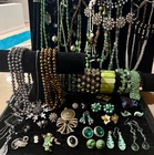 Nice Estate 47 Pc Lot of Vintage Costume Jewelry