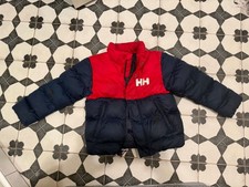Helly Hansen Kids Size 6 Puffer Navy Red Jacket Coat Full Zip