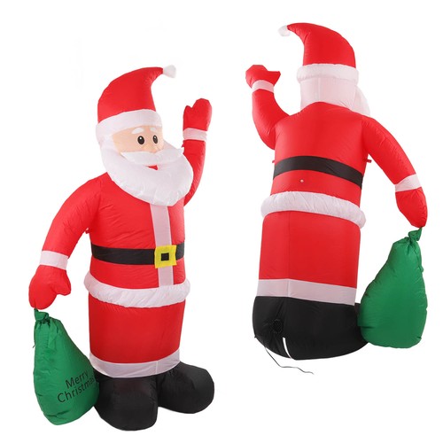 Inflatable Santa Decoration Built In LED Light Waterproof Inflatable Bag Sant CS - Picture 8 of 12
