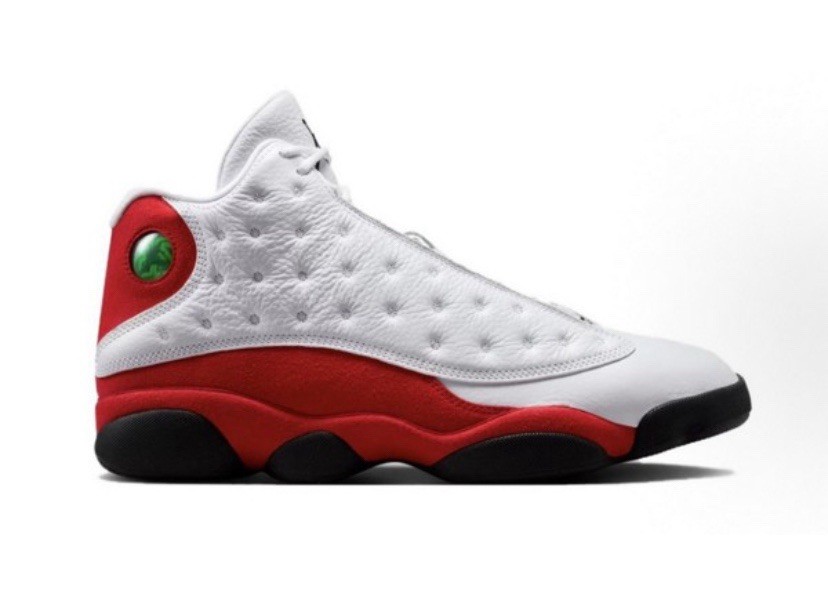 Jordan Air Jordan 13 White Red Black Lace Up Men's Athletic