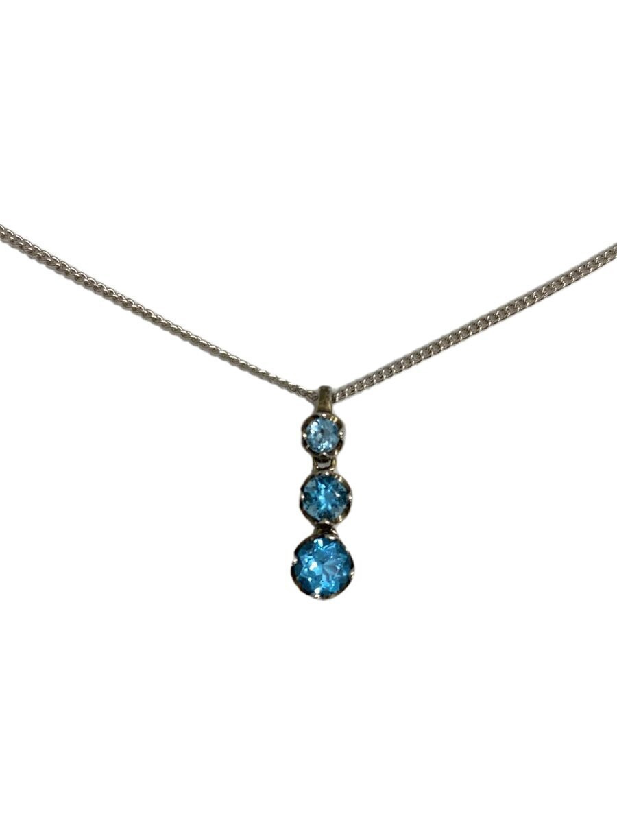Necklace/Sv925/Colored Stone/Silver/Top Included/Ladies 293