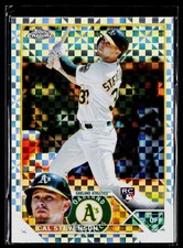 Cal Stevenson 2023 Topps Chrome Prism XRefractors #199 Oakland Athletics