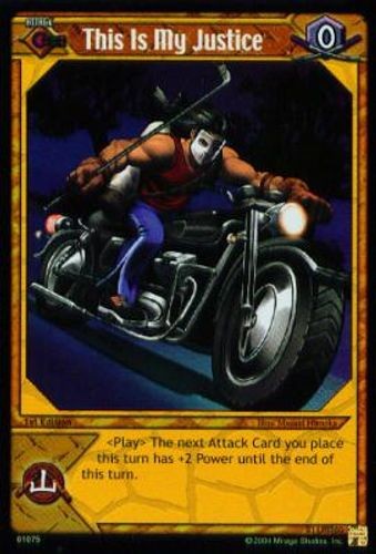 This Is My Justice - FOIL - Turtles Unleashed - Teenage Mutant Ninja Turtle TCG - Imagen 1 de 6
