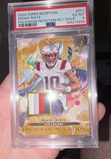 2024 Topps Inception - Freshman Initiation Drake Maye #FI-11 Gold /25 (MEM, RC)