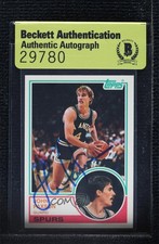 BAS 1992-93 Topps Archives John Paxson #39 Authentic Auto 3c7