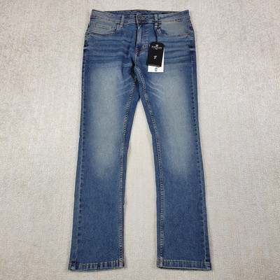 TPJ The Perfect Jeans Mens 31x30 Blue Slim Stretch Tapered Distressed NYC