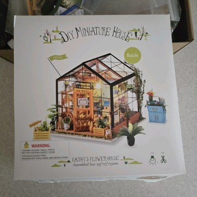 Rolife DIY Miniature House Kit Cathy's Flower House #DG104 w/LED Lighting-New