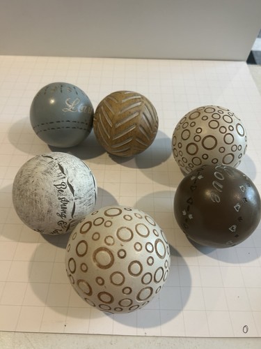 DEKO MITTELSTÜCK KUGELN KUGELN 6 STÜCK