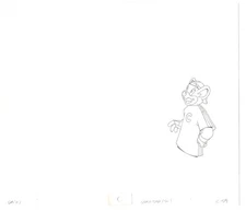 Chuck E Cheese Pizza Commercial Production Animation Cel Drawing 2005 CTC-02