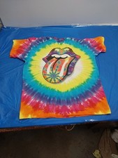 Vintage 1994 Rolling Stones Tie Dye Tour Tee Single Stitch T Shirt Made In USA