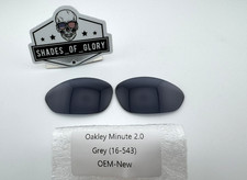 OAKLEY MINUTE 2.0 GREY LENSES SUNGLASSES AUTHENTIC VINTAGE OEM NEW 16-543 RARE