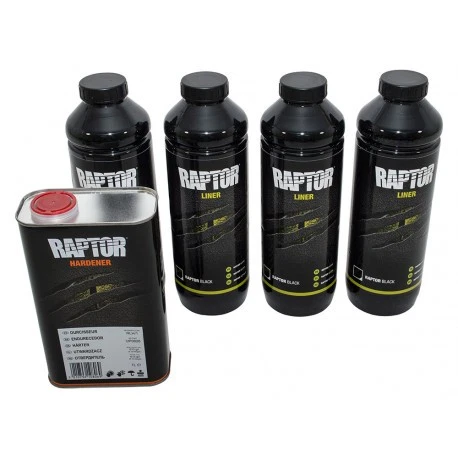 U-POL Raptor 4l Kit Finition Noire Rlb/s4 - Ref: DA6382 - Upol