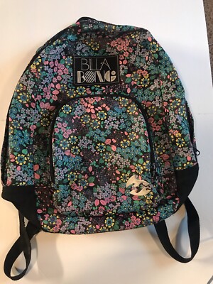 Billabong Vintage Backpack Unisex Flowers Daypack Surf bag School