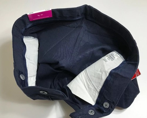 Girl’s French Toast Navy Sz 18 Bermuda Shorts Adj Waist Uniform Flat Front - Picture 5 of 9