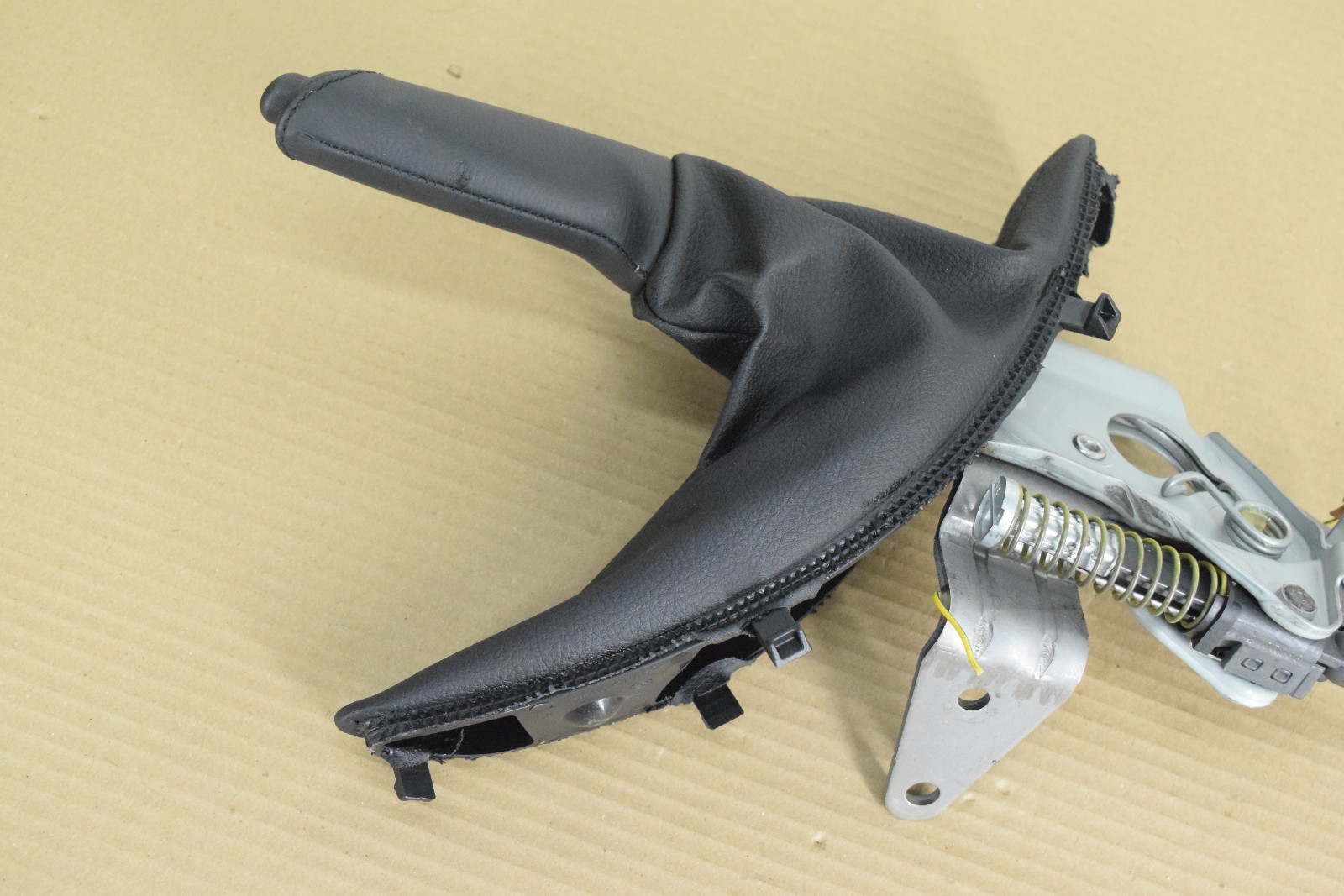 BMW F30 EMERGENCY BRAKE E BRAKE LEVER BLACK LEATHER OEM 320I 328I 335I