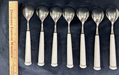 RARE! Vintage NORITAKE Japan White Porcelain Handle 37 Piece 18-8