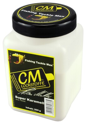 CM Super Karamell Lockstoff Pulver 500 gr Dose Fishing Tackle Max  