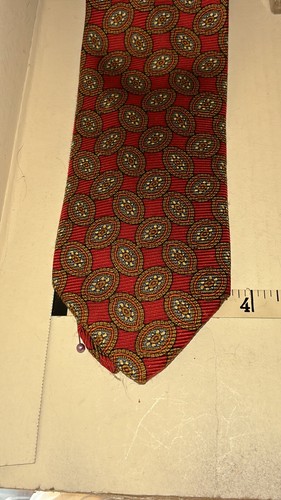 "Corbata foulard multicolor Robert Talbott Rogers tienda para hombre 100 % seda 68x3 5/8"" EE. UU. - Imagen 3 de 4