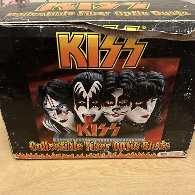2003 KISS COLLECTIBLE FIBER OPTIC BUSTS Spencer Gifts No Power Pack