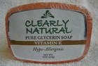 CLEARLY NATURAL***VITAMIN E***Pure Glycerine Soap HYPO~ALLERGENIC~~4 oz/113g~NEW — photo 1