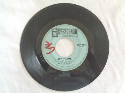 Billy Strange 007 Theme & The James Bond Theme GNP 320X (#5055) 45 Record 