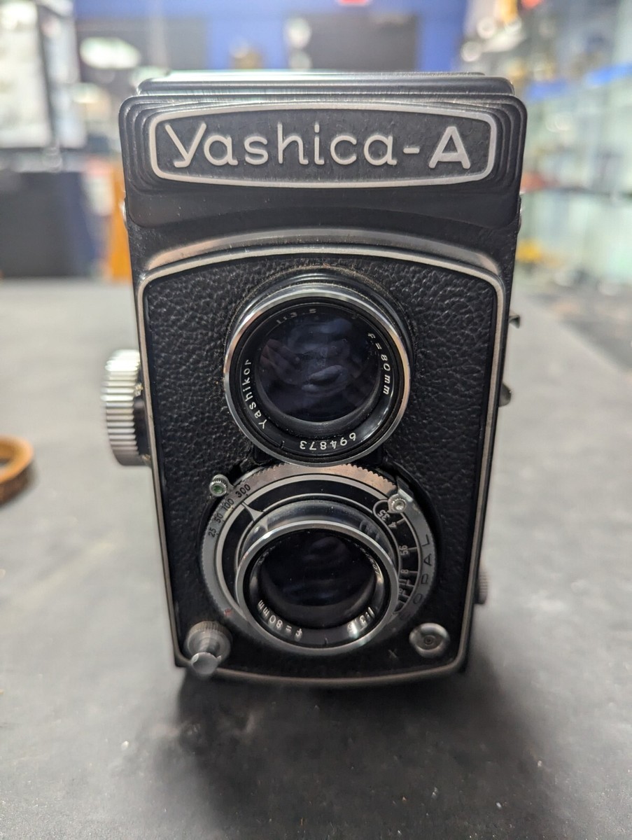 Yashica A Twin Lens Camera w/Yashikor 80mm f/3.5 Lens UNTESTED | eBay