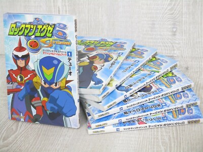 ROCKMAN EXE STREAM Official Film Book Complete Set 1-7 GBA Manga