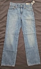 Gap Kids 1969 Original Unisex Denim Jeans Adjustable Waist Size 10 New With Tags