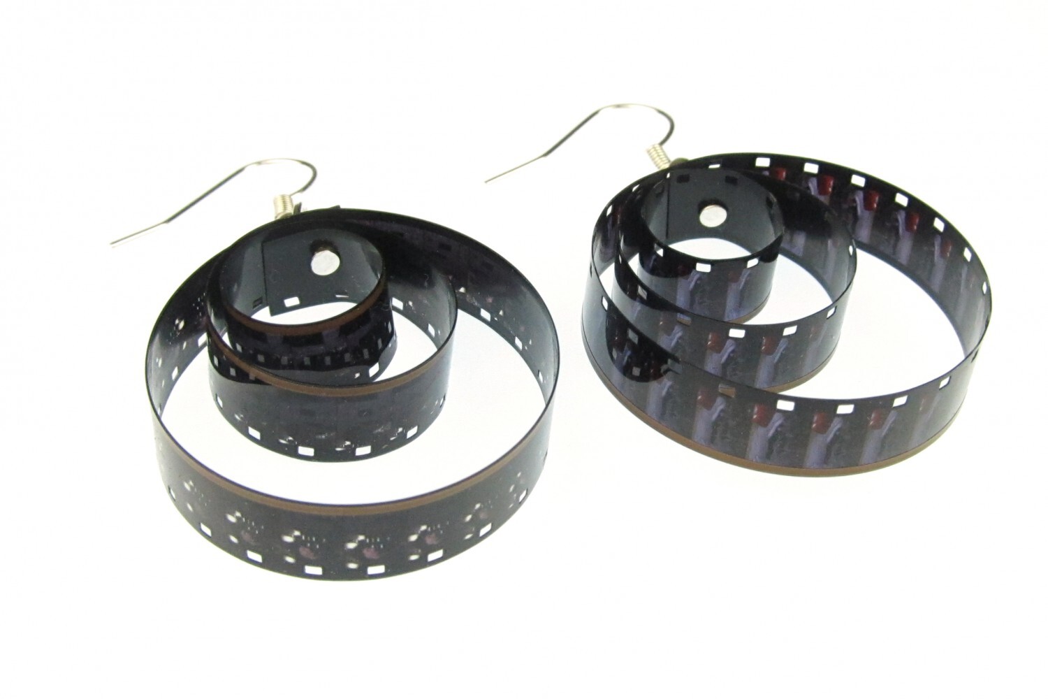 Super 8 Filmstrip Earrings Miniblings Pendant Film Cinema Movie Super8 Hoops