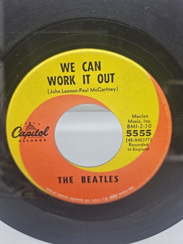 The Beatles US 45 Capitol 5555 WE CAN WORK IT OUT / DAY TRIPPER - Bild 4 von 4