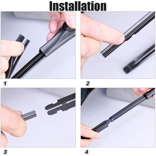 2PCS 26'' Insert Frameless Rubber Car Wiper Blade Refill Strips Windscreen 6mm - Picture 14 of 19