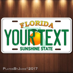 Florida Personalized License Plates >> Details About Custom Florida Aluminum License Plate Tag Personalized Auto Tag Sunshine State Florida Personalized License Plates >> Details About Custom Florida Aluminum License Plate Tag Personalized Auto Tag Sunshine State