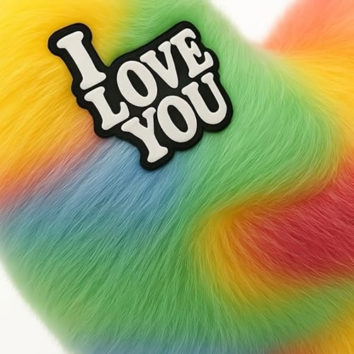 Heart Shape Love Pillow Soft Stuffed Cushion Gift Rainbow Multicolor - Picture 4 of 6
