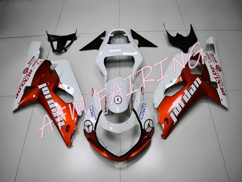 Orange White Jordan ABS Injection Bodywork Fairing Kit for GSXR600/750 2001-2003 - Picture 1 of 6