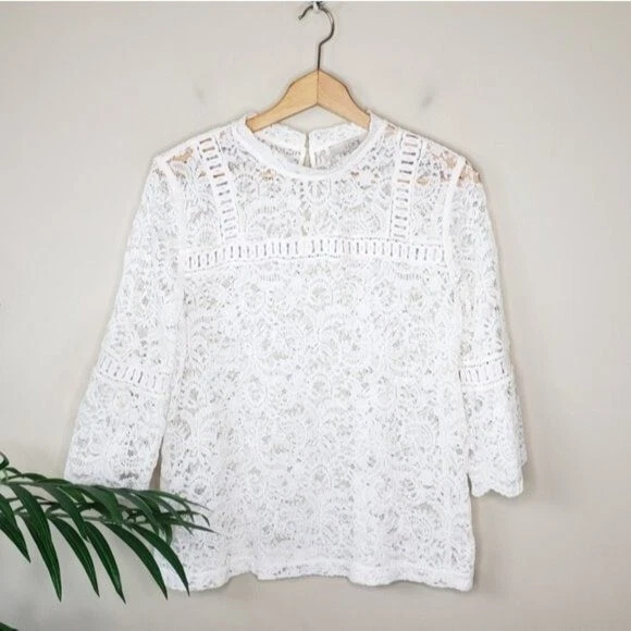 Loft lace best sale top