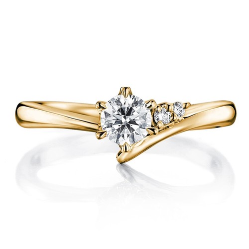Bague de mariage 0,96 ct IGI certifié laboratoire créé diamant or jaune
