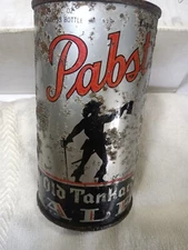 Pabst old tankard ale O/I IRTP Flat top beer can  empty