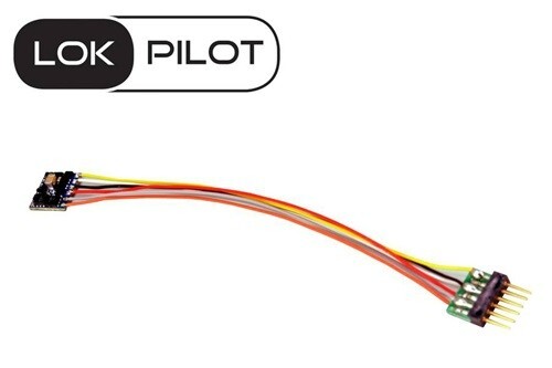 ESU 59826 LokPilot 5 Micro DCC, 6-pin NEM651 Plug 4 Function Outputs - Picture 1 of 1