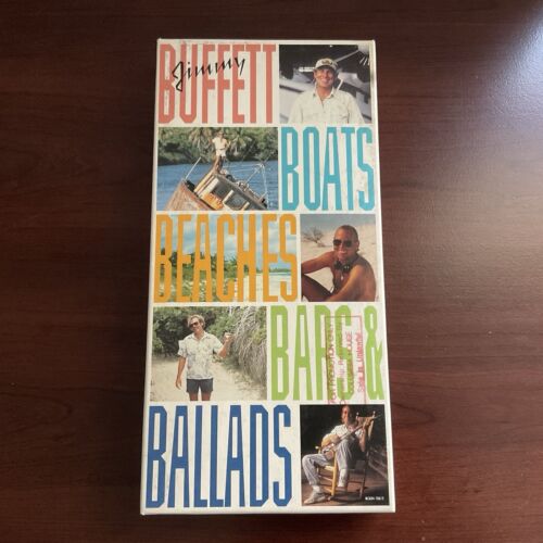 Jimmy Buffett Boats Beaches Bars & Ballads 4-Disc CD Box Set USED GOOD