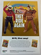 1999 Playing Mantis Captain Action ad page ~ LONE RANGER AND TONTO